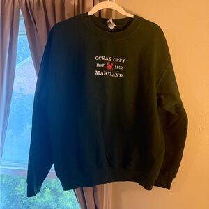 Ocean City Maryland Embroidered crewneck